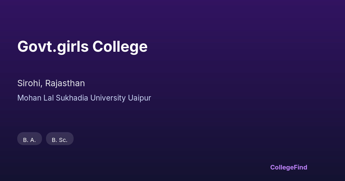 govt.girls college