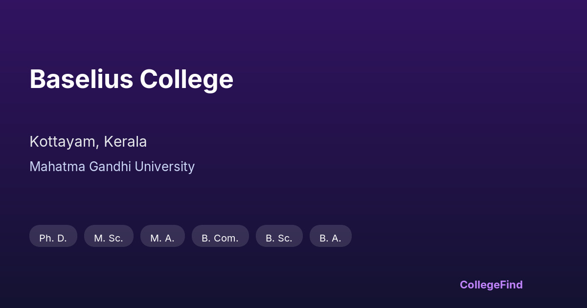 baselius college