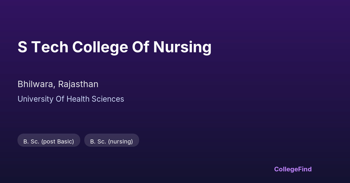 s tech college of nursing