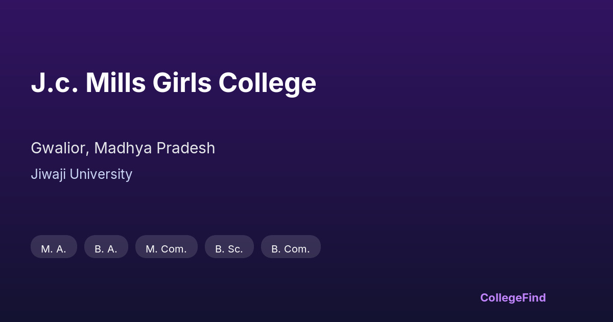 j.c. mills girls college