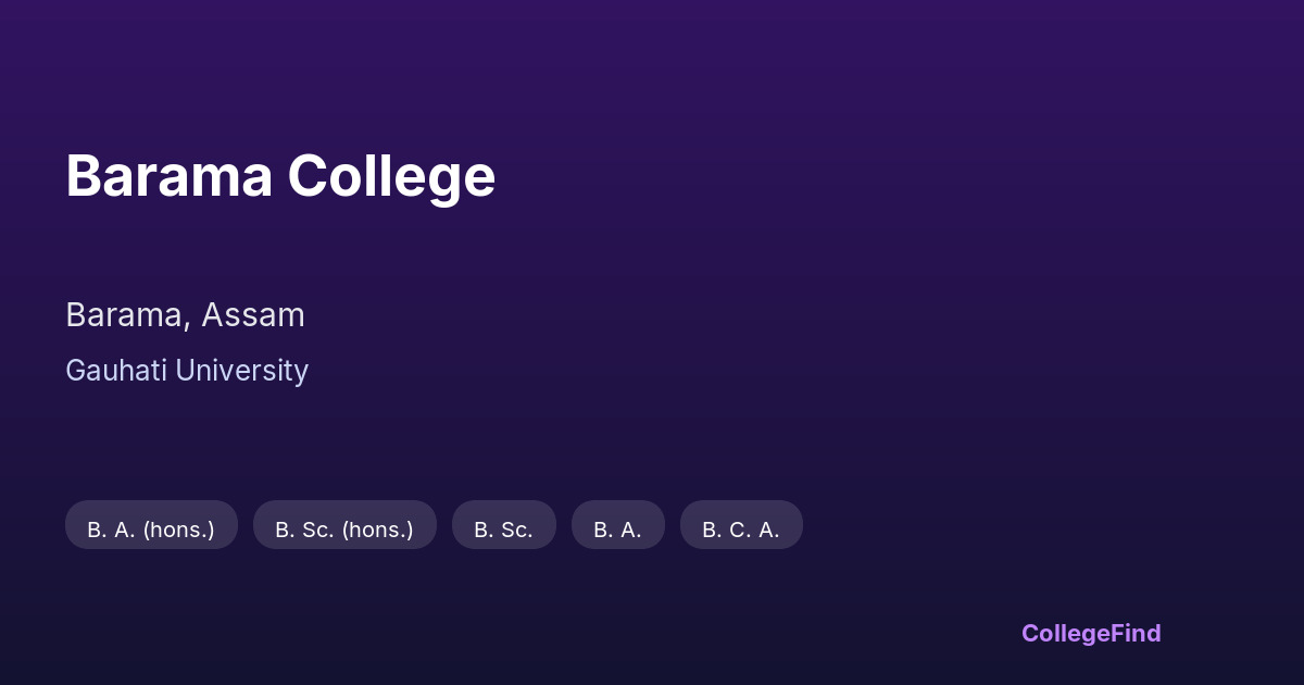 barama college
