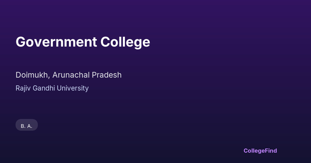 government college
