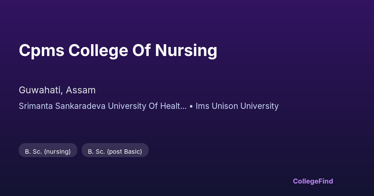 cpms college of nursing