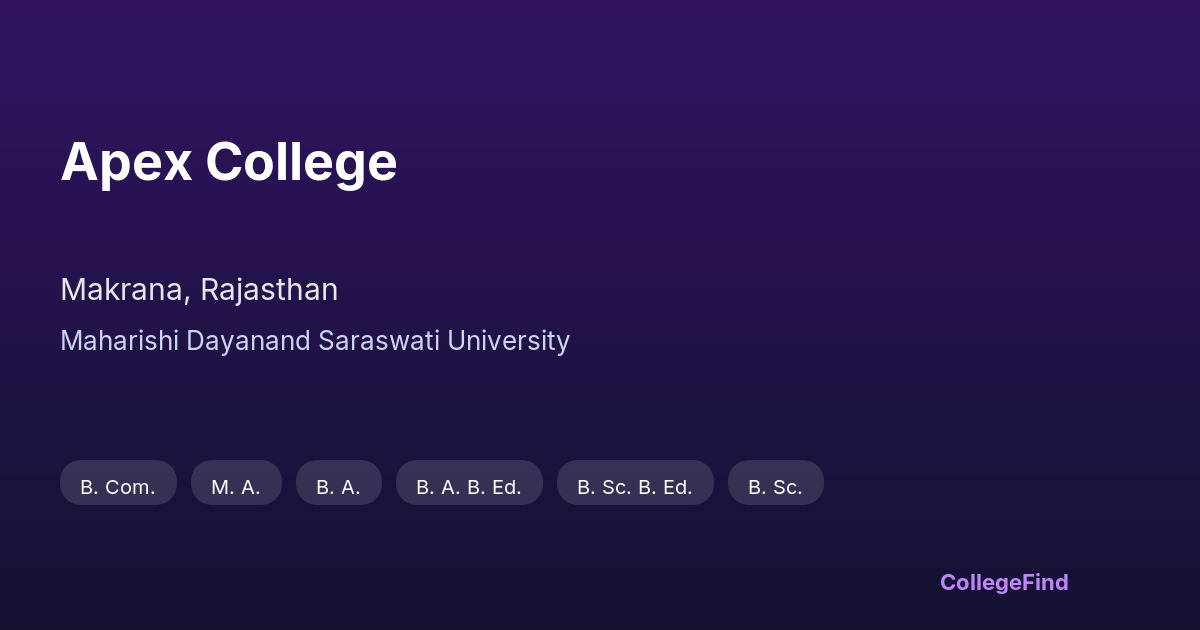 apex college