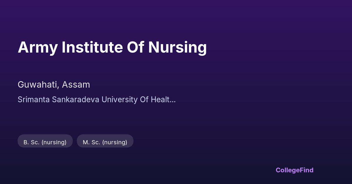 army institute of nursing