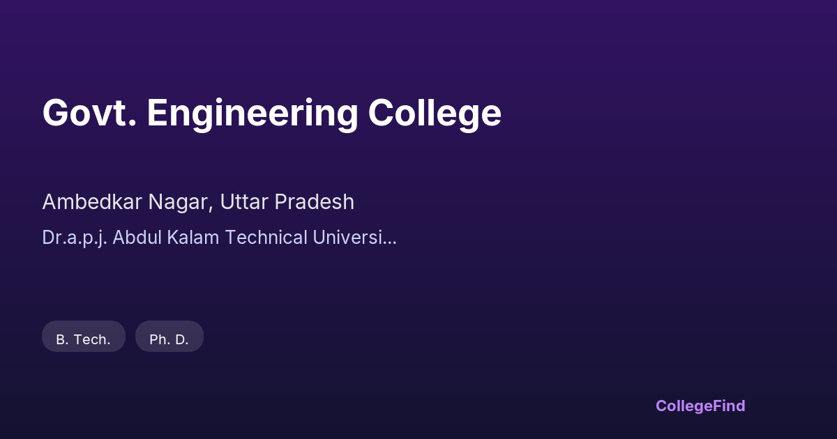 govt. engineering college