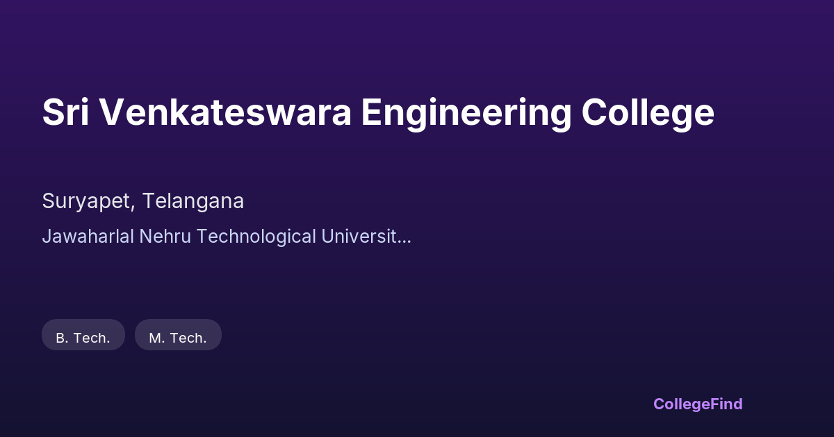 sri venkateswara engineering college
