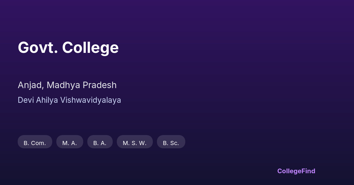 govt. college
