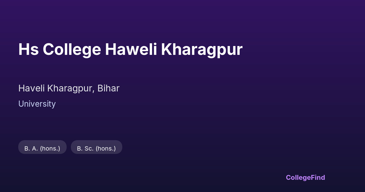 hs college haweli kharagpur