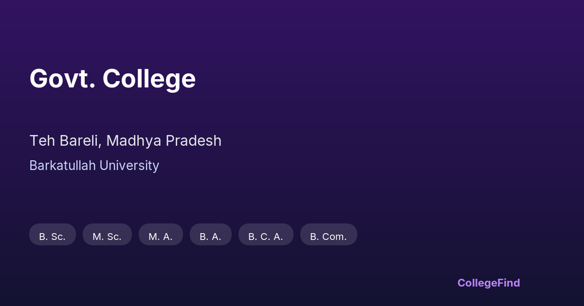 govt. college