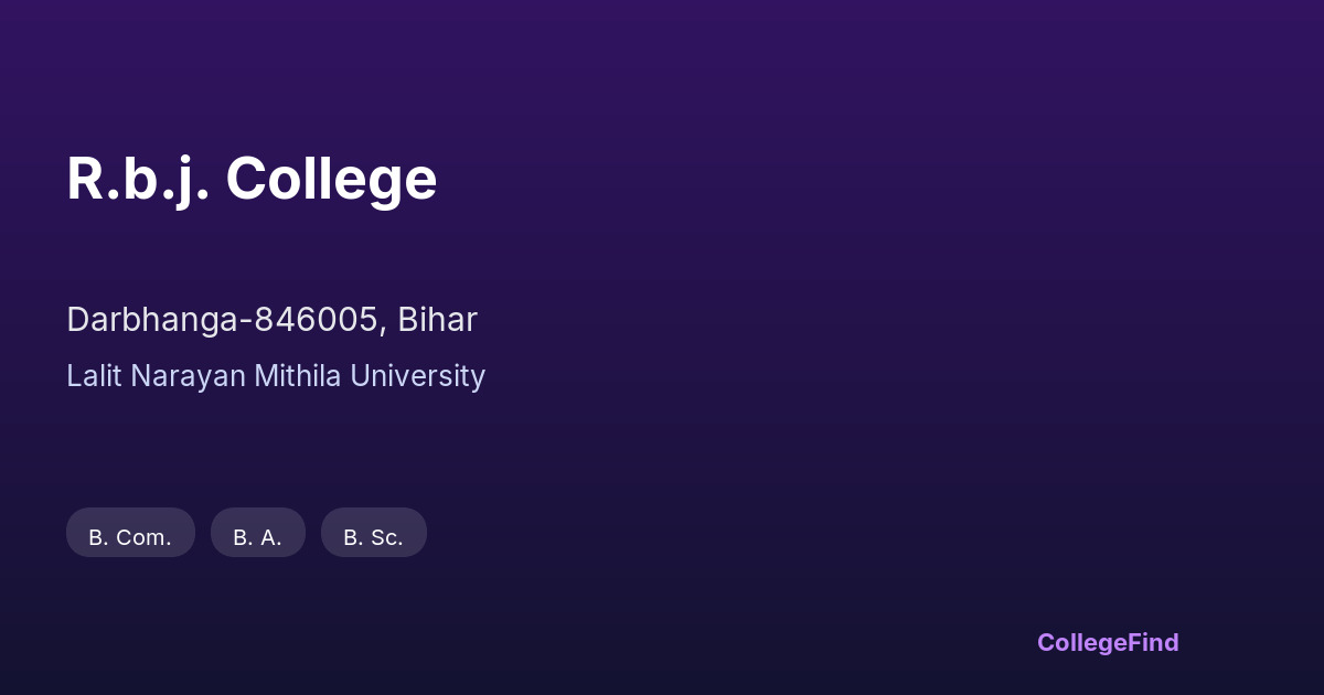 r.b.j. college