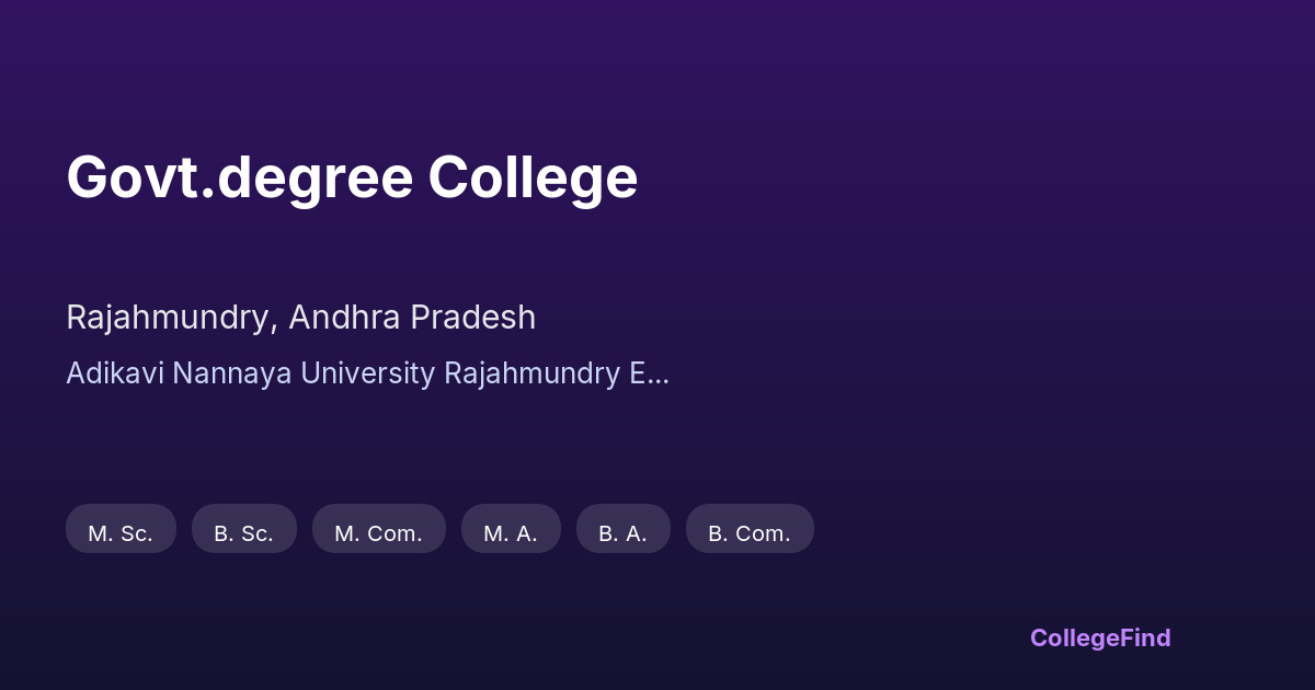 govt.degree college