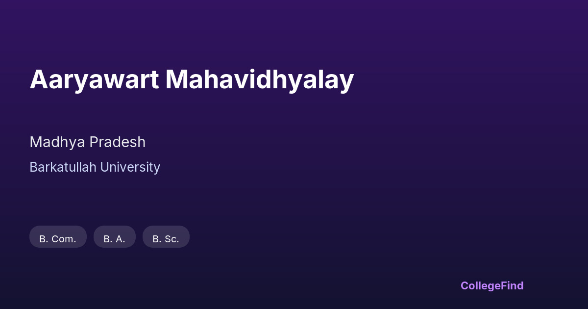 aaryawart mahavidhyalay