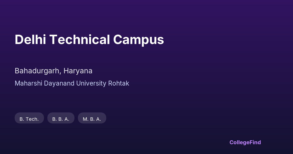 delhi technical campus