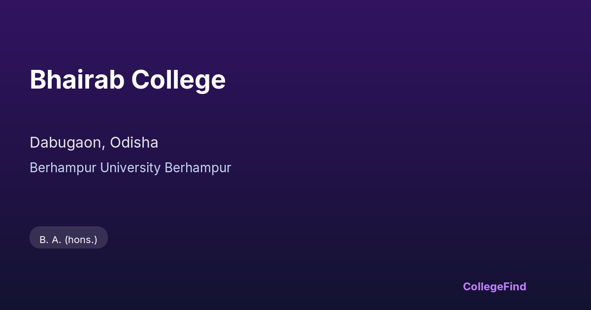 bhairab college
