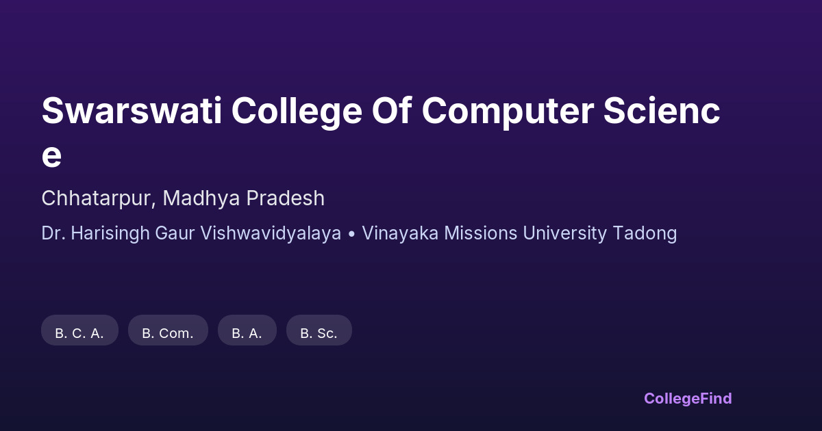 swarswati college of computer science