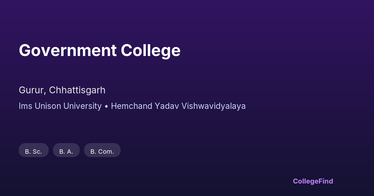 government college