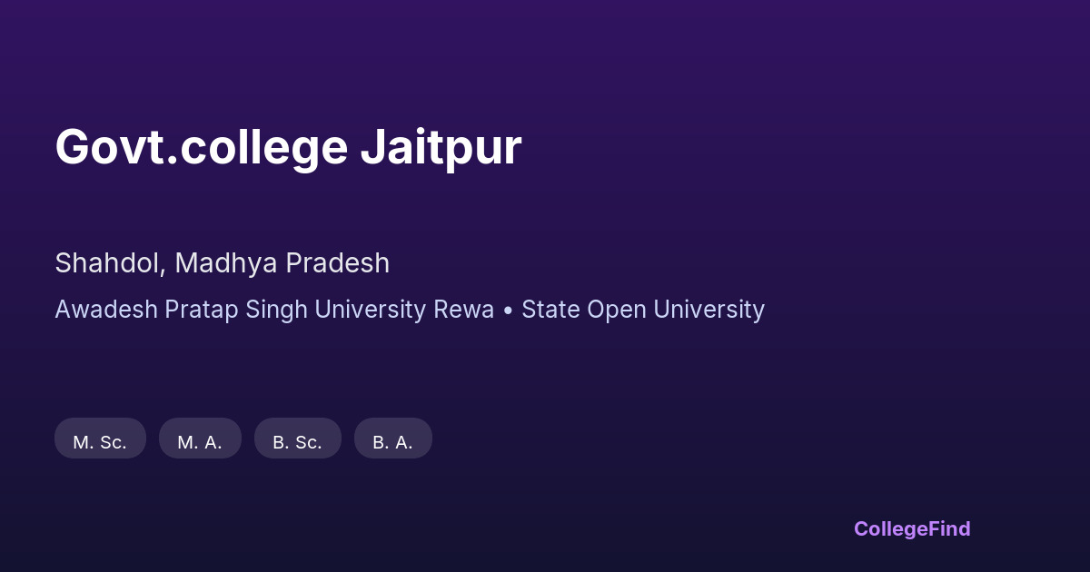govt.college jaitpur