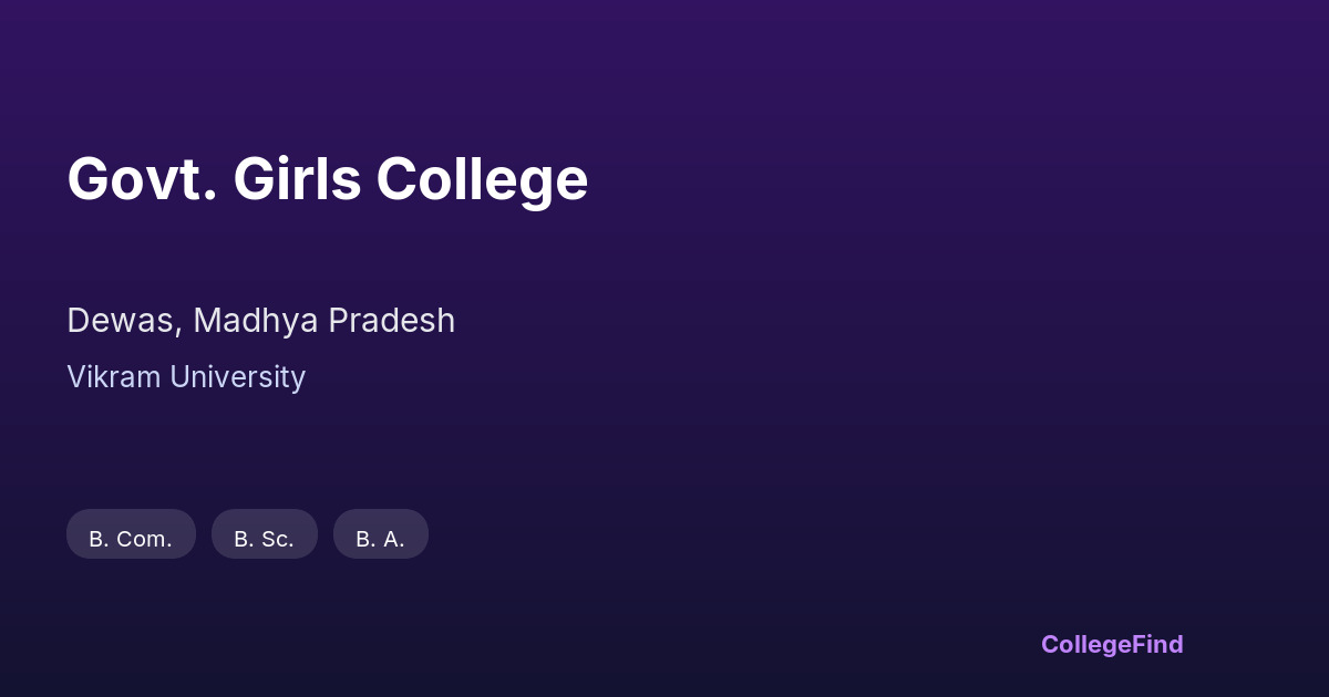 govt. girls college