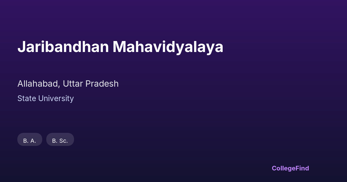 jaribandhan mahavidyalaya