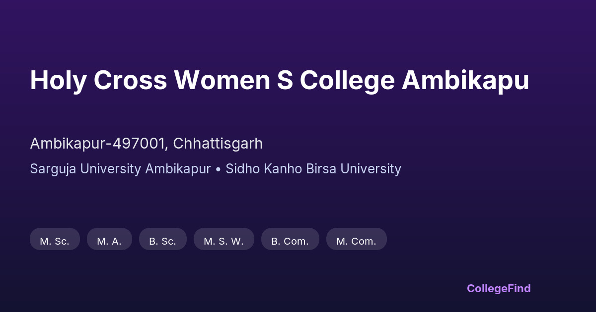 holy cross women s college ambikapu