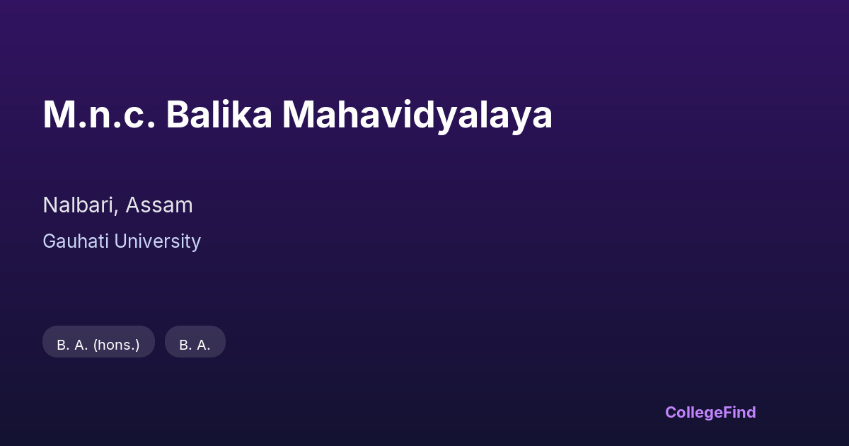 m.n.c. balika mahavidyalaya