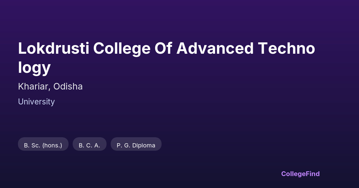 lokdrusti college of advanced technology