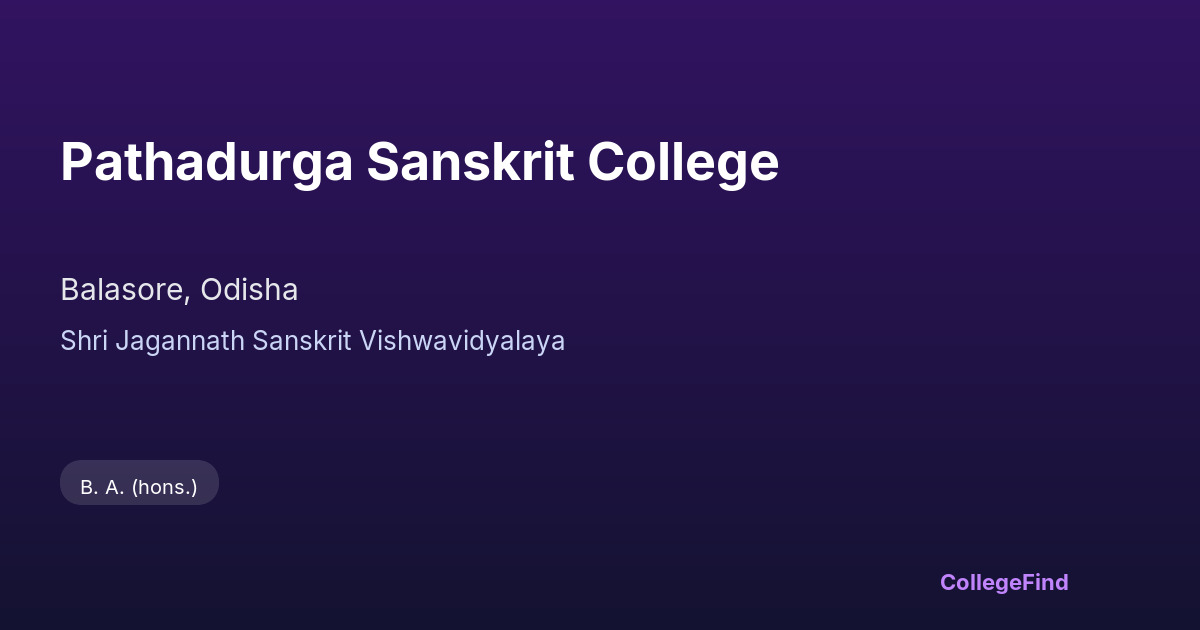 pathadurga sanskrit college