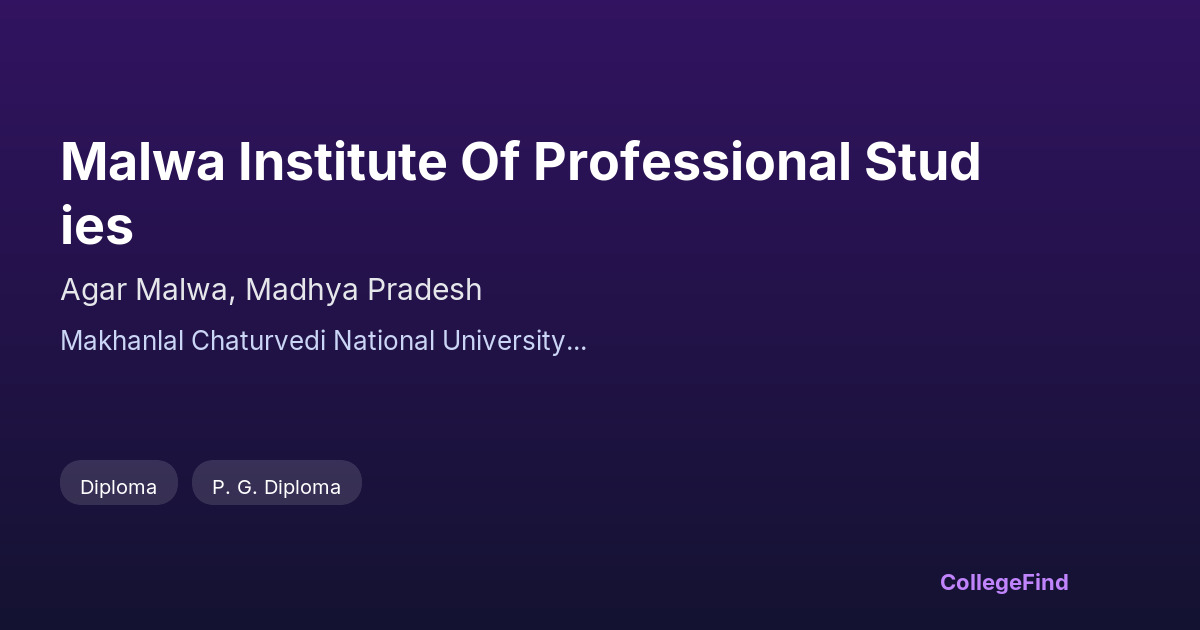 malwa institute of professional studies