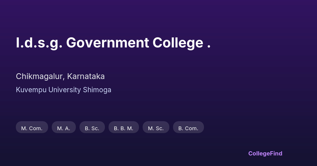 i.d.s.g. government college .