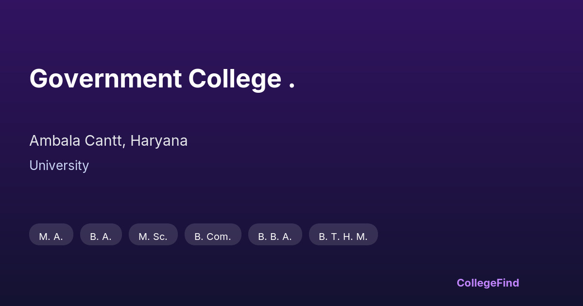government college .