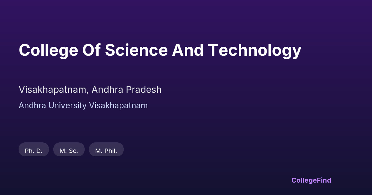 college of science and technology