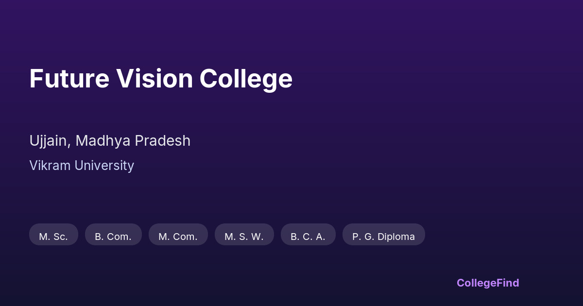 future vision college