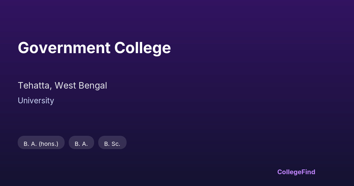 government college