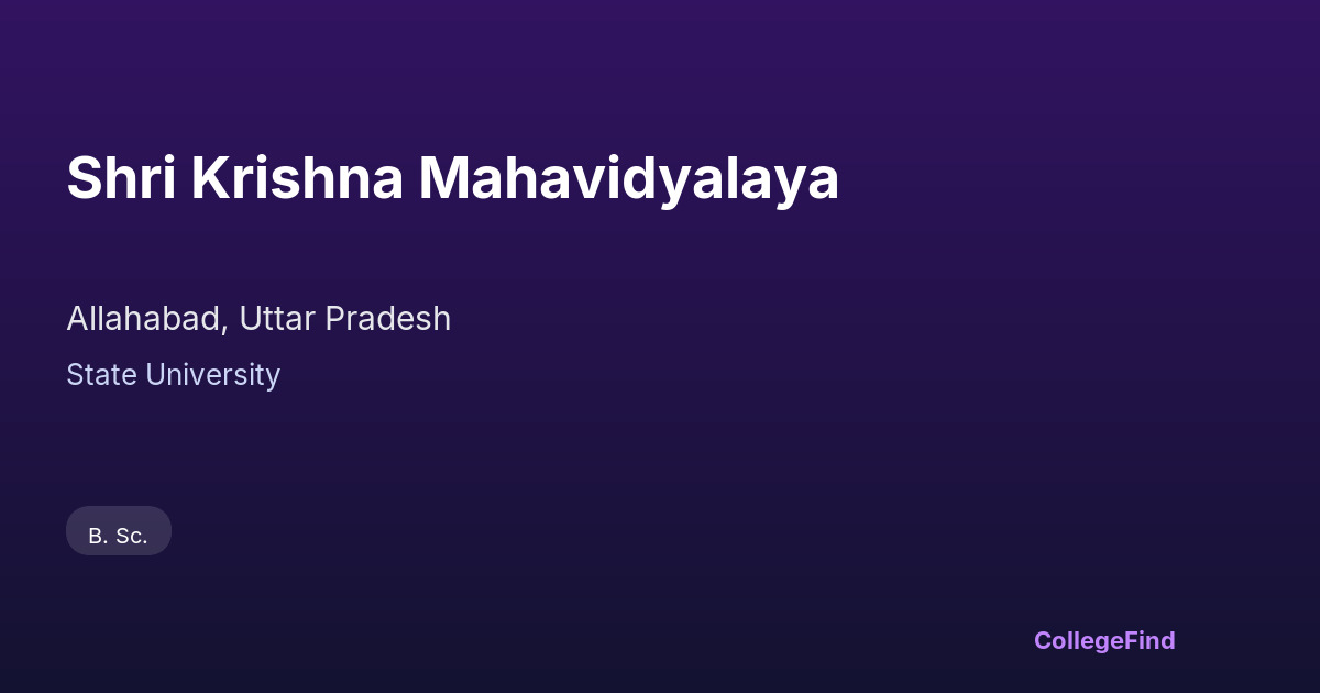 shri krishna mahavidyalaya