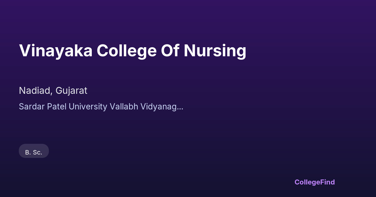 vinayaka college of nursing