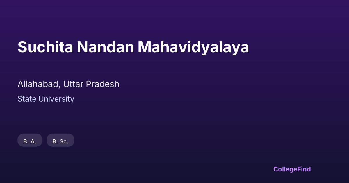 suchita nandan mahavidyalaya