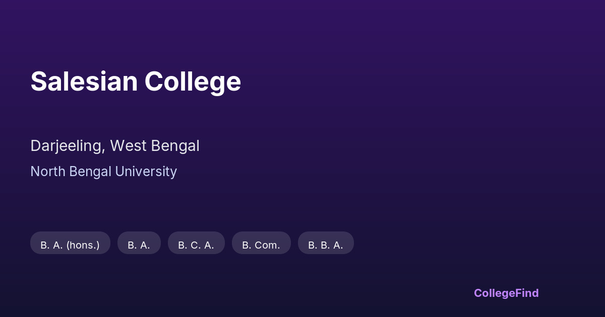 salesian college