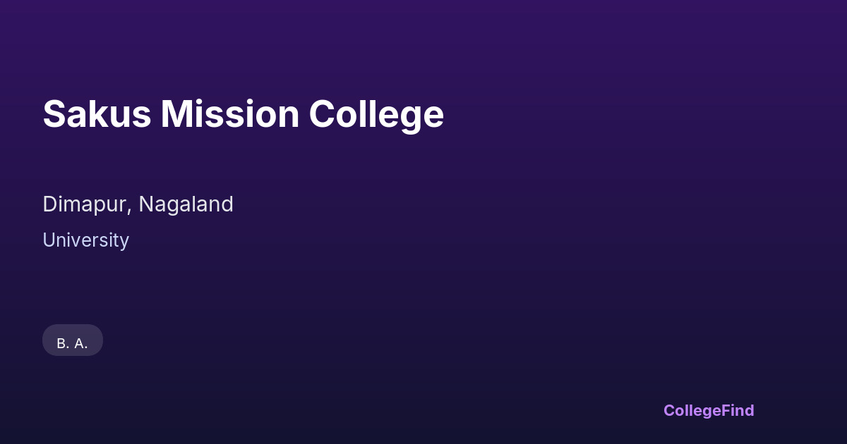 sakus mission college