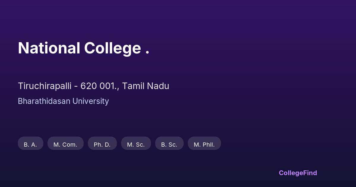 national college .