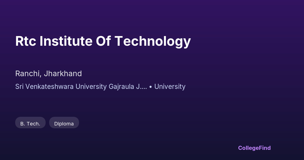 rtc institute of technology