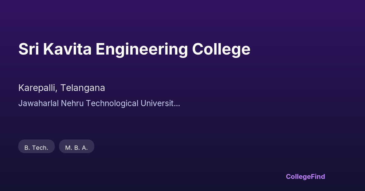 sri kavita engineering college