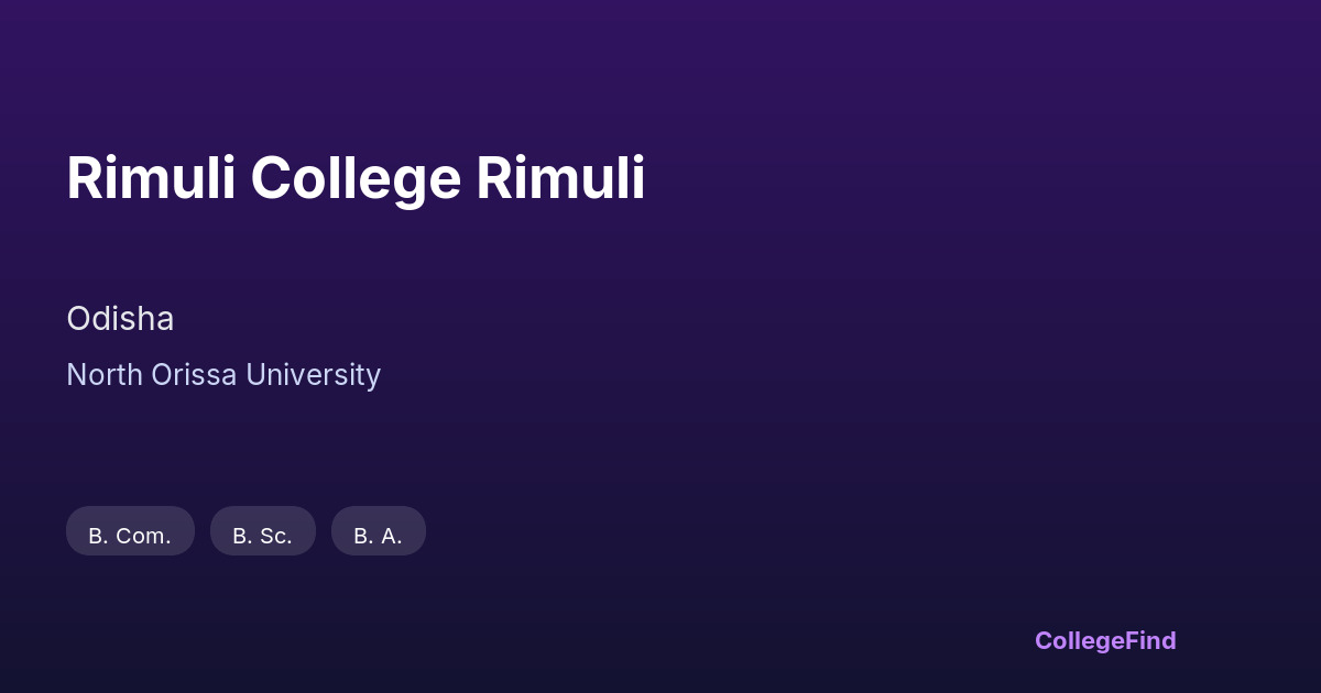 rimuli college rimuli