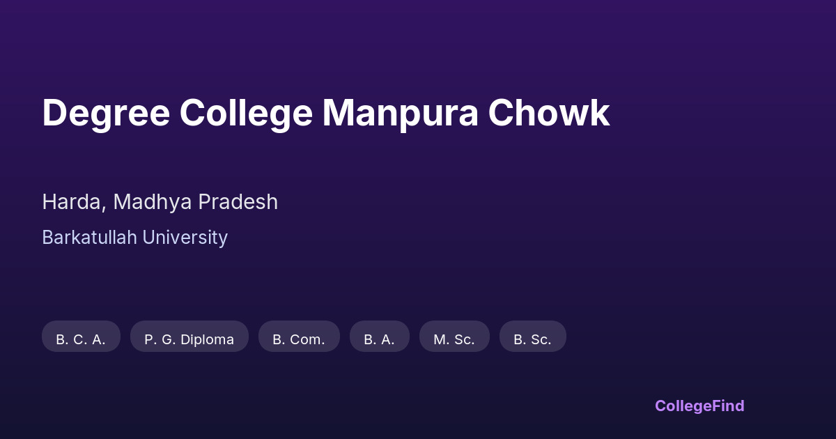 degree college manpura chowk