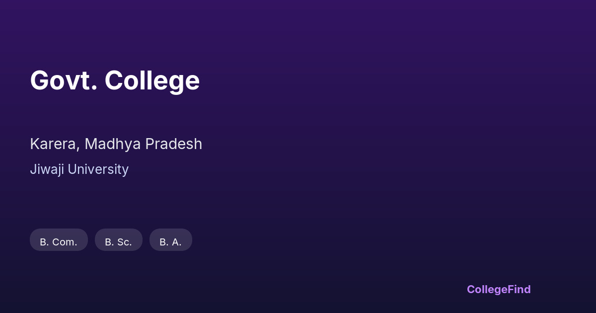 govt. college