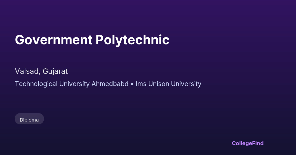 government polytechnic