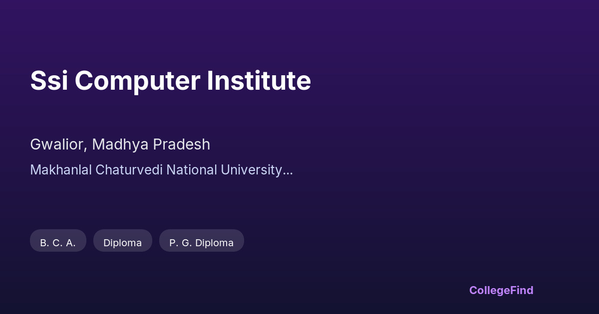 ssi computer institute