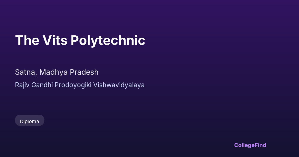 the vits polytechnic