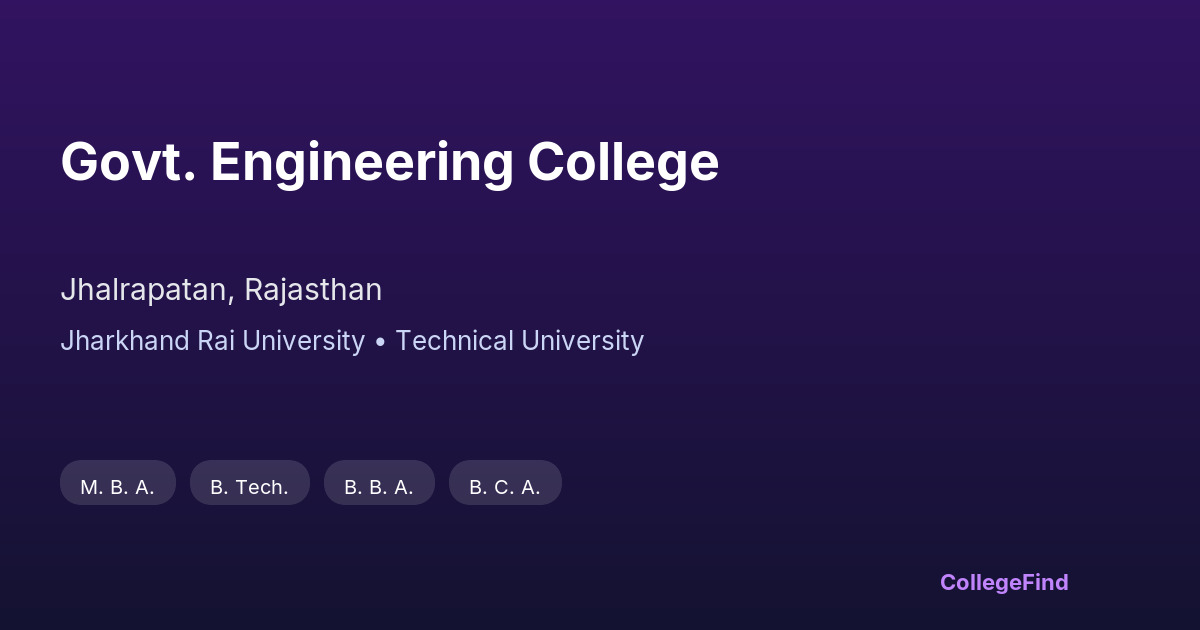 govt. engineering college