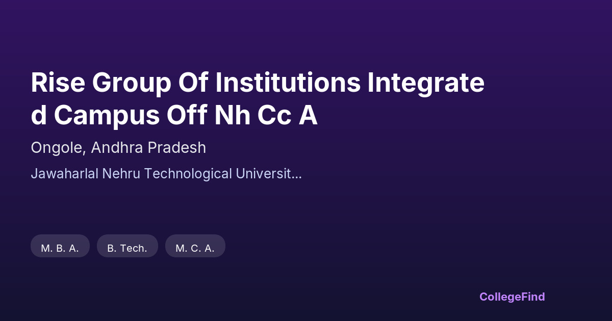 rise group of institutions integrated campus off nh cc a